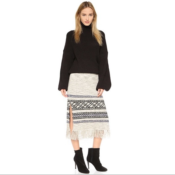 Free People Fringe Sweater Skirt - Picture 4 of 5